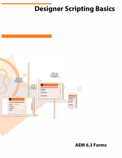 Designer Scripting Basics