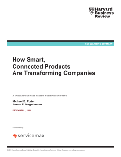 How Smart, Connected Products Are Transforming Companies