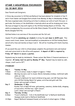 5/6 Goldfields Excursion