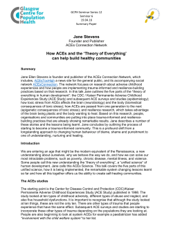Jane Stevens How ACEs and the `Theory of Everything` can help