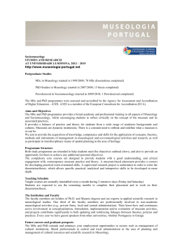 Objectives - Museologia Portugal
