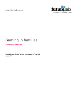 Gaming in families: a literature review
