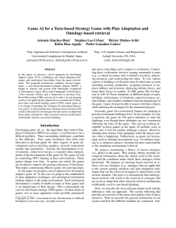 Game AI for a Turn-based Strategy Game with Plan