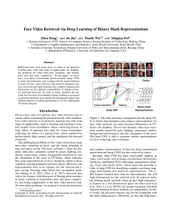 Face Video Retrieval via Deep Learning of