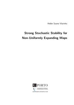 Strong Stochastic Stability for Non