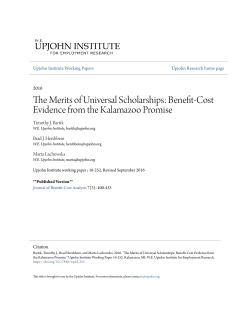The Merits of Universal Scholarships: Benefit