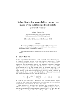 Stable limits for probability preserving maps with indifferent fixed