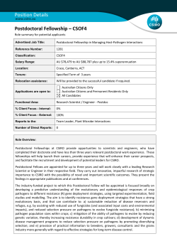 Postdoctoral Fellowship