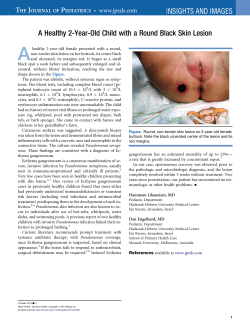 A Healthy 2-Year-Old Child with a Round Black Skin Lesion