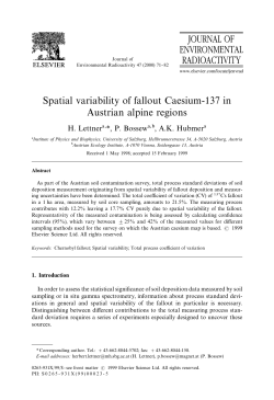 Spatial variability of fallout Caesium-137 in Austrian