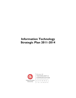 Information Technology Strategic Plan 2011-2014