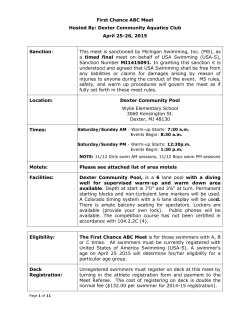 First Chance ABC Meet Hosted By