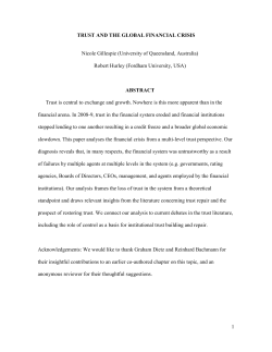 trust repair in the context of the global financial crisis