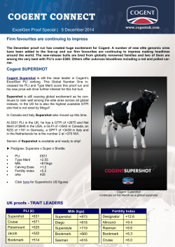 ExcelGen Proof Special | 5 December 2014 Firm