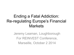 Ending a Fatal Addiction - Alliances to fight poverty
