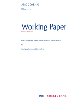 Dealer behavior and trading systems in foreign exchange markets