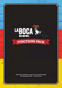 La Boca Function Packages - La Boca Bar and Grill Adelaide