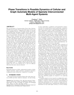 Phase Transitions in Possible Dynamics of Cellular