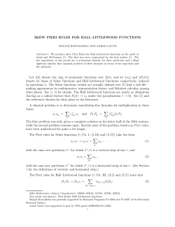 SKEW PIERI RULES FOR HALL&ndash;LITTLEWOOD FUNCTIONS Let &Lambda;[t