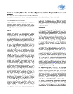 Theory of True Amplitude One-way Wave Equations and True