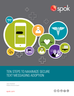 ten steps to maximize secure text messaging adoption