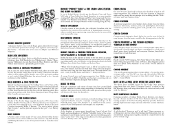 HSB 2014 Bios - Hardly Strictly Bluegrass