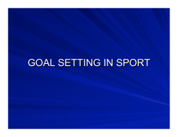 Goal setting