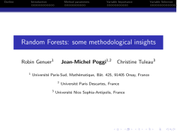 Random Forests: some methodological insights