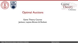 Optimal Auctions