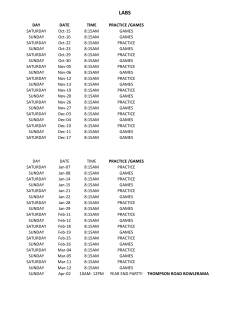 DAY DATE TIME PRACTICE /GAMES