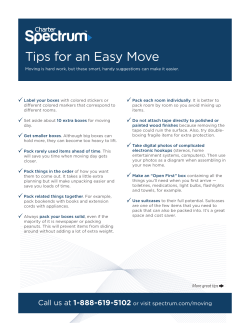 Tips for an Easy Move