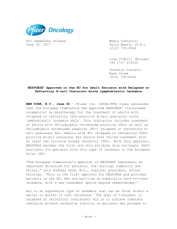 For immediate release Media Contacts: June 30, 2017 Sally Beatty