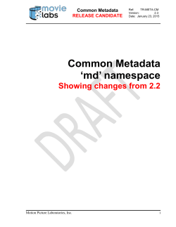 Common Metadata