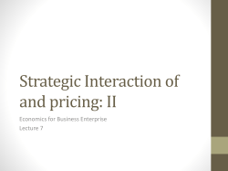 Strategic Interaction