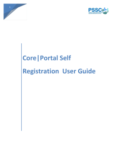 Core Portal Self Registration User Guide