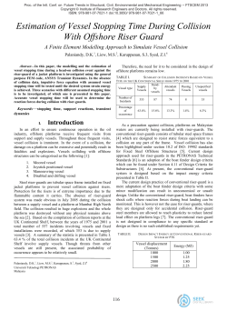 Estimation of Vessel Stopping Time During Collision With Offshore