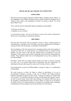 the blake-blake theory of communion