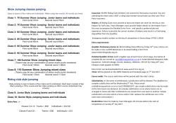 South Wilts Riding Club Summer Style and Show Jumping AREA 17