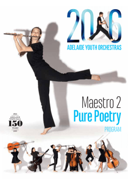 Maestro 2 Pure Poetry - Adelaide Youth Orchestras