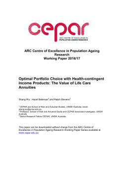 Optimal Portfolio Choice with Health