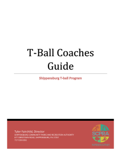 T-Ball Coaches Guide