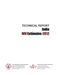Technical Report India HIV Estimates 2012