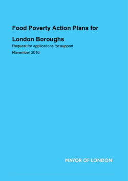 Food Poverty Action Plans for London Boroughs