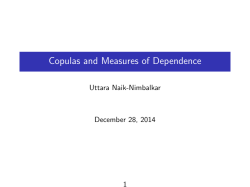 Copulas and Measures of Dependence