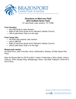 Directions to MacLean Field BCS Softball Home Field