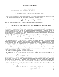 Interacting Fermi gas