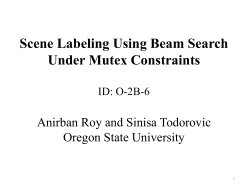 Beam Search Under Mutex for Scene Labeling