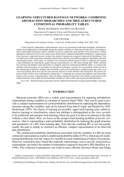 learning structured bayesian networks