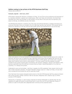 Golfers swing to top prizes at the MTN Business Golf