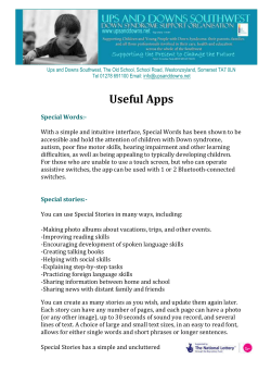 Useful Apps Special Words - Ups and Downs Southwest, Down